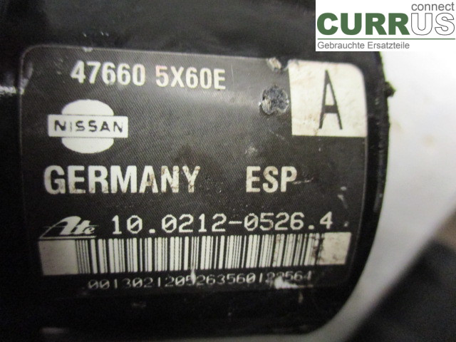 NISSAN NAVARA    05- ABS-Hydraulikeinheit 476605X63E YD25DDTI