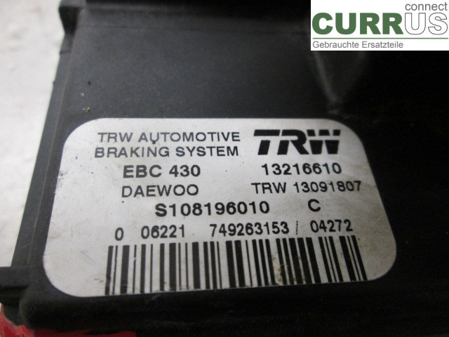 CHEVROLET MATIZ Hydrauliczna jednostka ABS 96340210 1,0 B10S