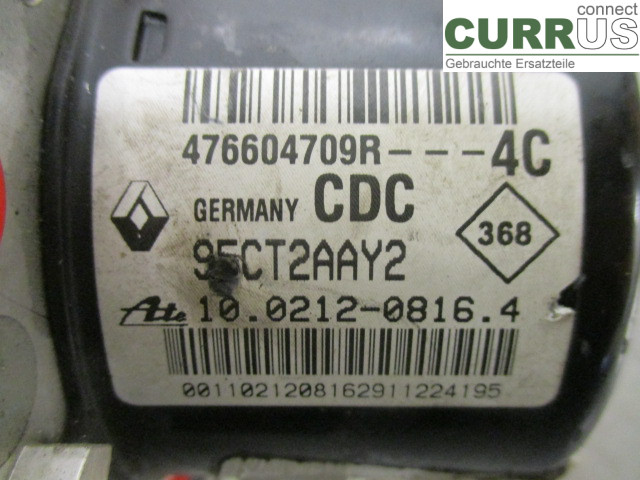 RENAULT MEGANE III 09-15 ABS Hydraulic unit 476607220R K9K-837