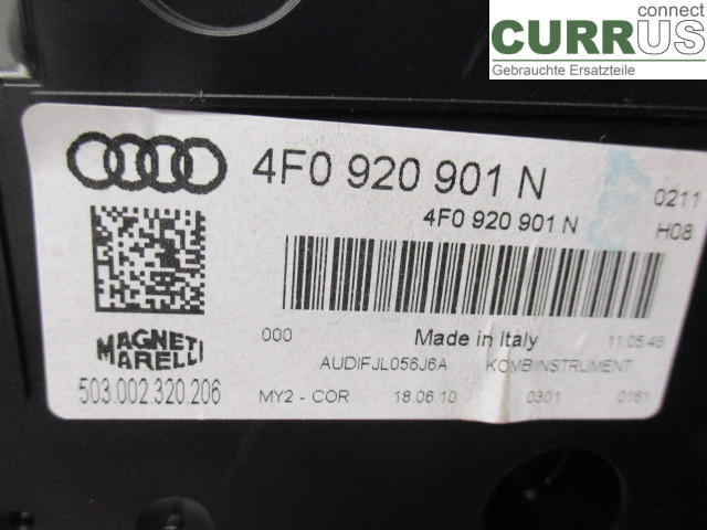 AUDI A6/S6     05-11 Instrument cluster / comb 4F0920901NX CAGB