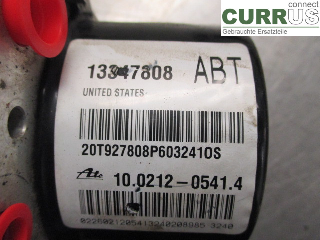 OPEL ASTRA  J    10-15 ABS Hydraulic unit 13344015 A14NET