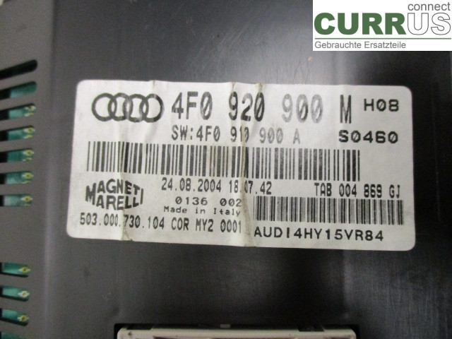 AUDI A6/S6     05-11 Zestaw wskaźników / liczników 4F0920901FX BDW