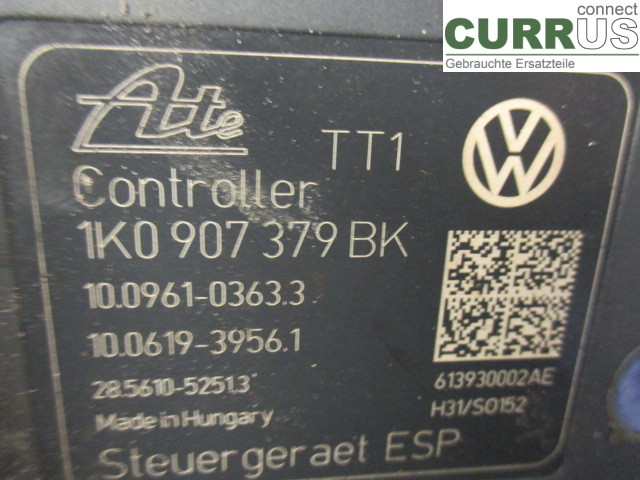 VW CADDY  11-15 Hydrauliczna jednostka ABS 1K0614517DN BSX