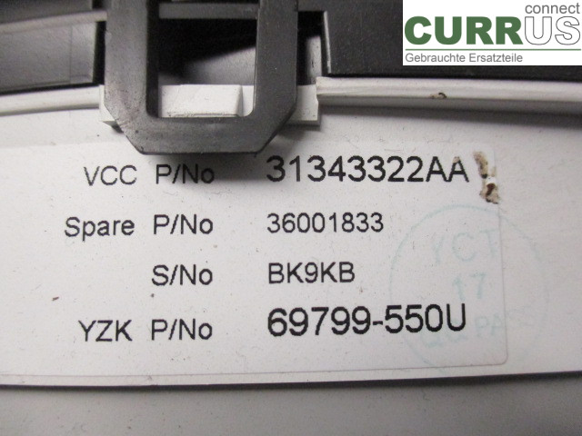 VOLVO S60      11-13 Instrument cluster / comb 36001833 B4164T3