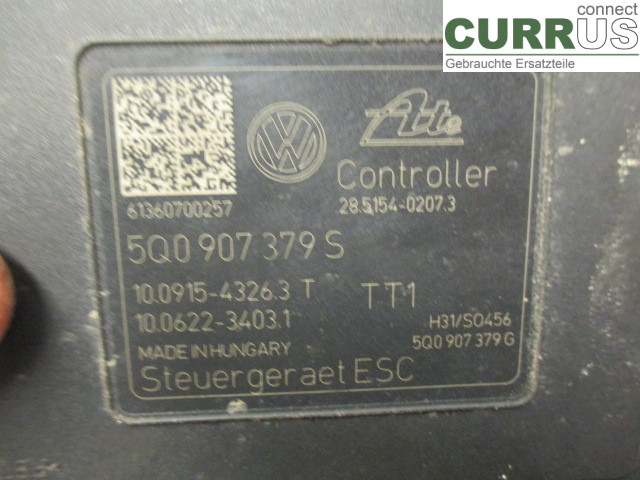 VW GOLF / E-GOLF VII   13-20 ABS Hydraulic unit 5Q0614517T CPVA 1,4