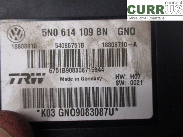 VW TIGUAN 07-16 ABS Hydraulic unit 5N0614109BN CUWA 2,0 TDI