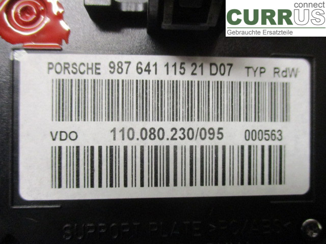 PORSCHE CAYMAN 96- Instrument cluster / comb 98764111532 M97.21