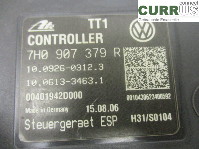 VW TRANSP/CARAVELLE 04-15 ABS Hydraulic unit 7H0614517B BNZ