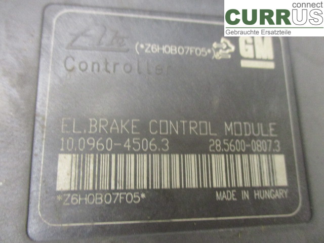 CHEVROLET CRUZE ABS hydraulisk enhet 13277104 A16XER