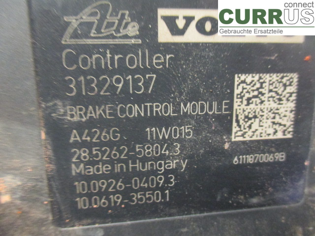 VOLVO V60  11-13 ABS Hydraulic unit 31329138 B4164T3