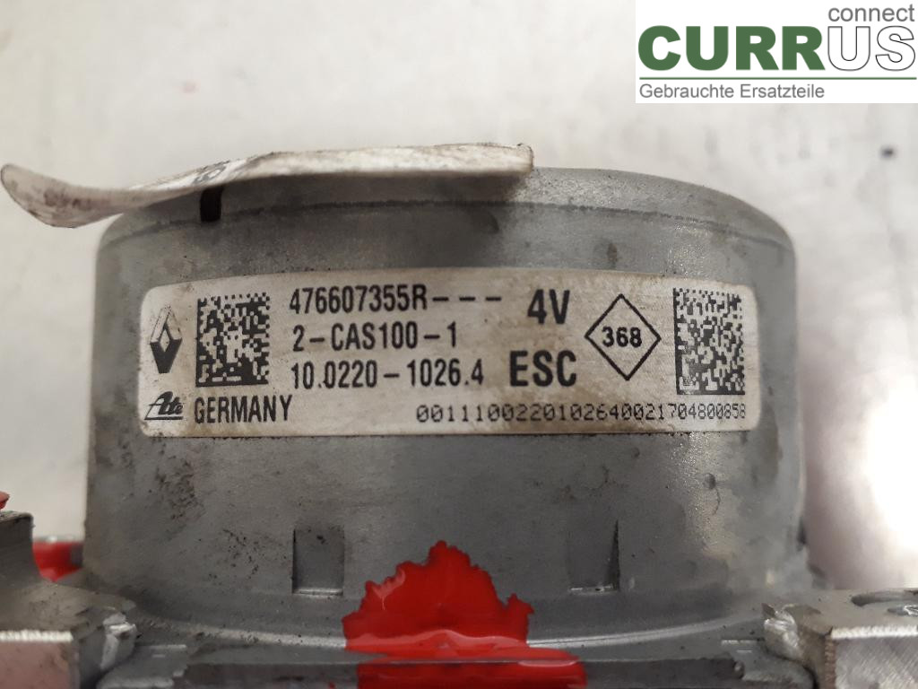 RENAULT MEGANE IV  16- ABS hydraulisk enhet 476600737R 1,5 dCI