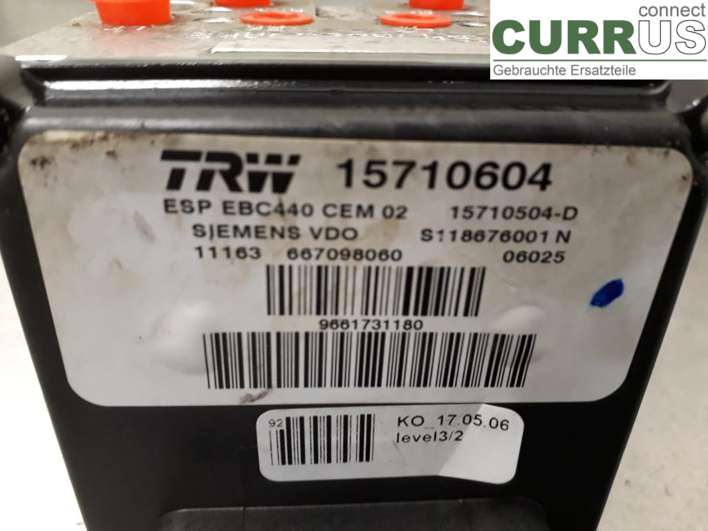 PEUGEOT 407 ABS Hydraulic unit 1682610180 RHR
