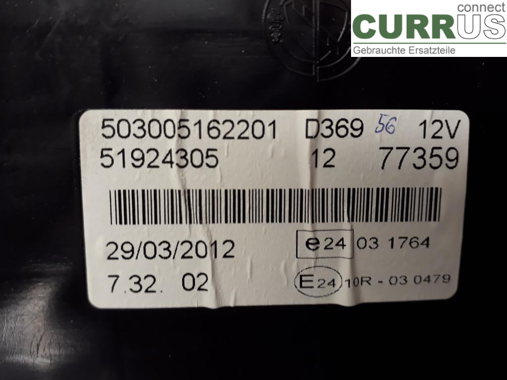 OPEL COMBO C  02- Instrument cluster / comb 95525562 A16FDH