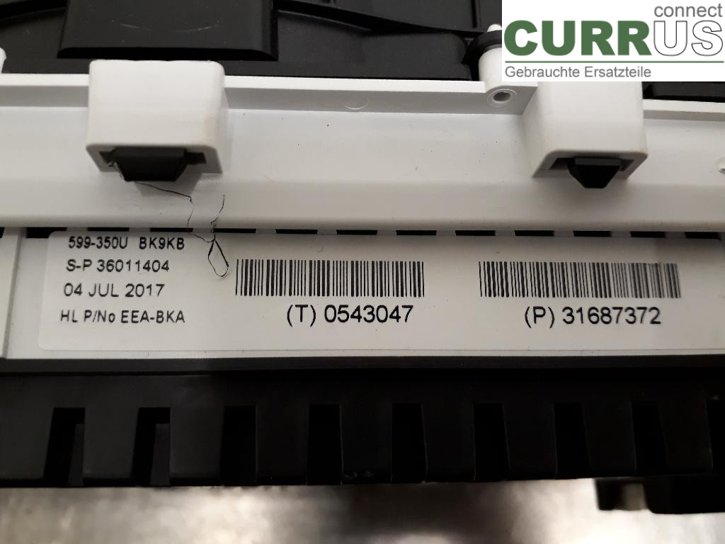 VOLVO V40  12-19 Instrument cluster / comb 36010380 D4204T8