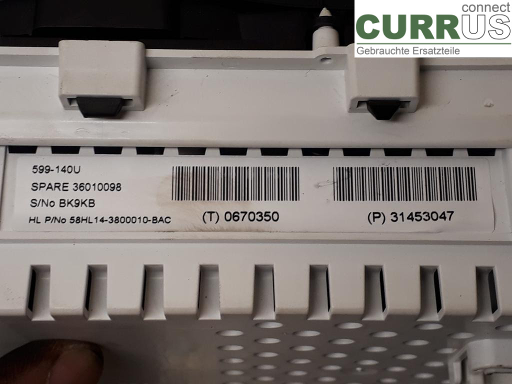VOLVO V40  CROSS COUNTRY 13-19 Instrument cluster / comb 36010098 D4204T14