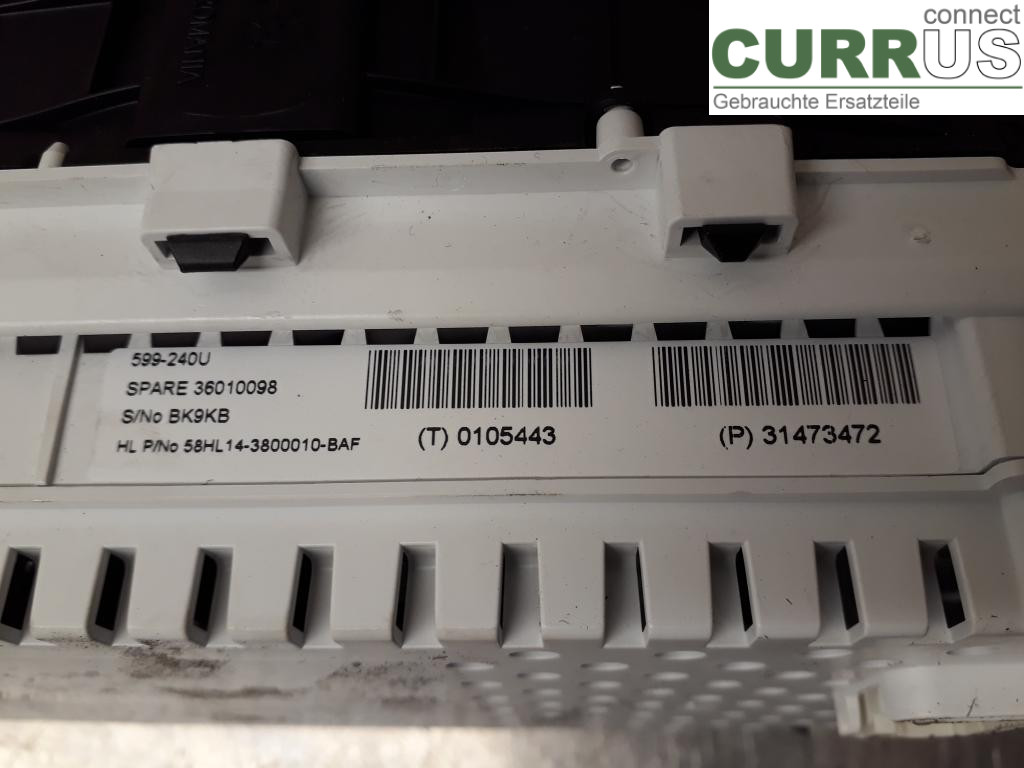 VOLVO V40  12-19 Instrument cluster / comb 36010098 D4204T9