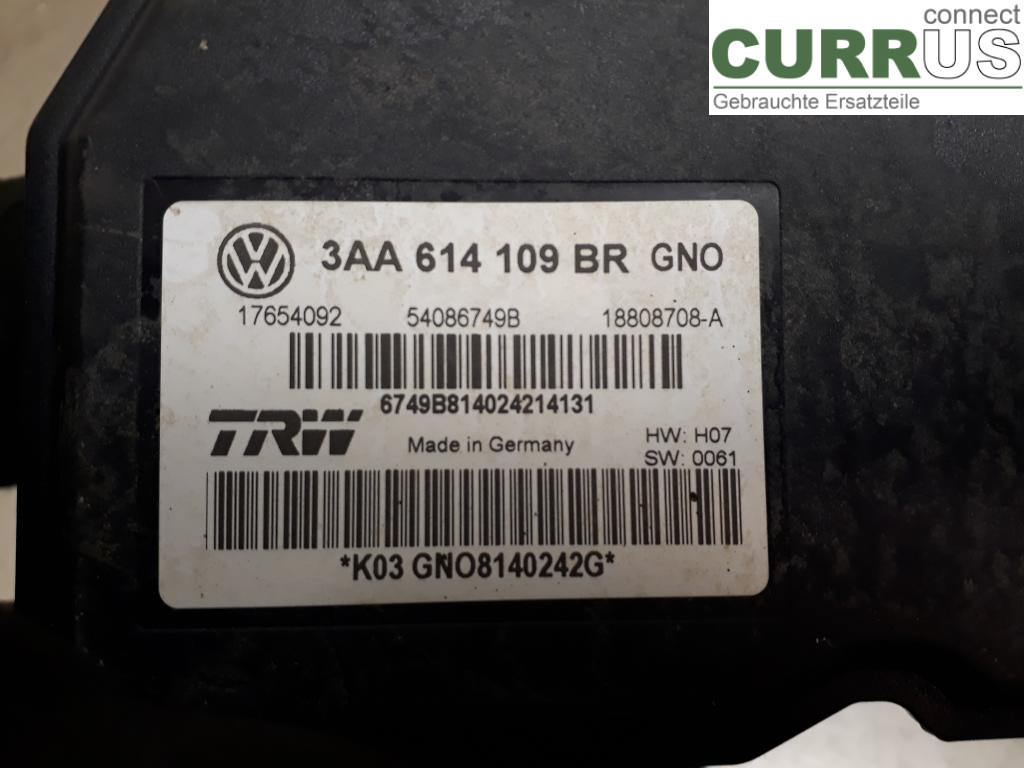 VW PASSAT  11-14 ABS Hydraulic unit 3AA614109BR CFGC