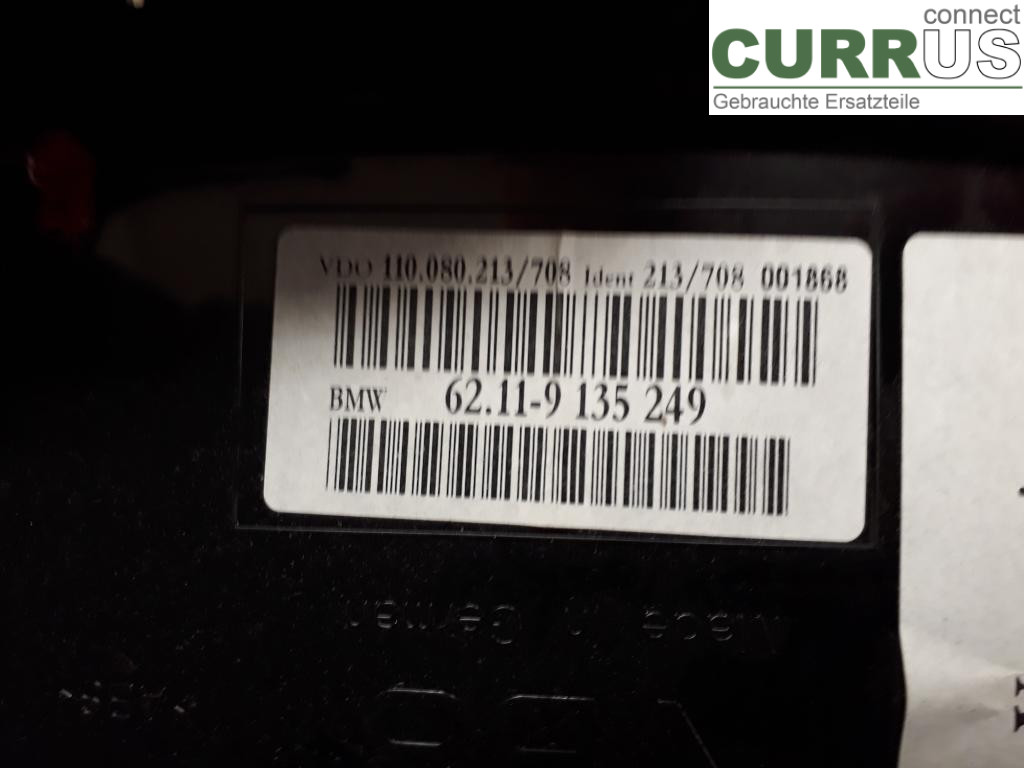 BMW 5 E60/61 Sed/Tou 02-10 Instrument cluster / comb 62109194885 N52-B25A