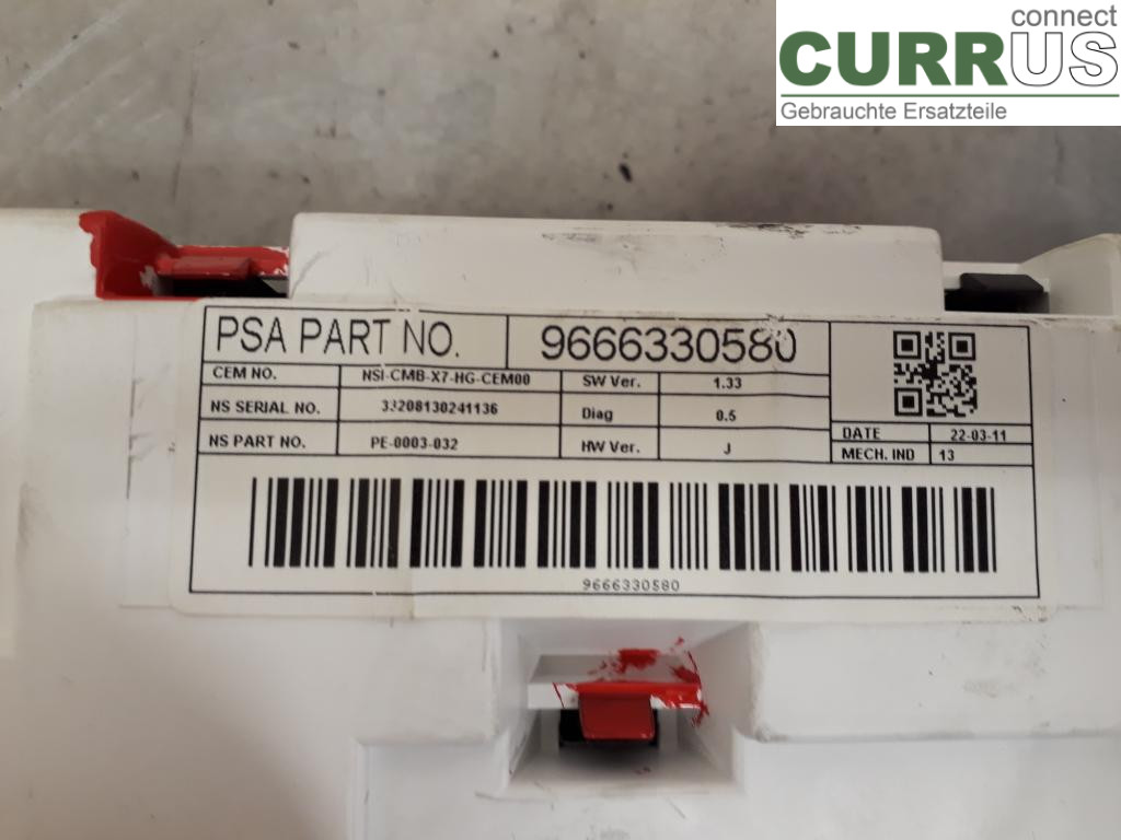 CITROEN C5  08-17 Instrument cluster / comb 9809867480 RHH