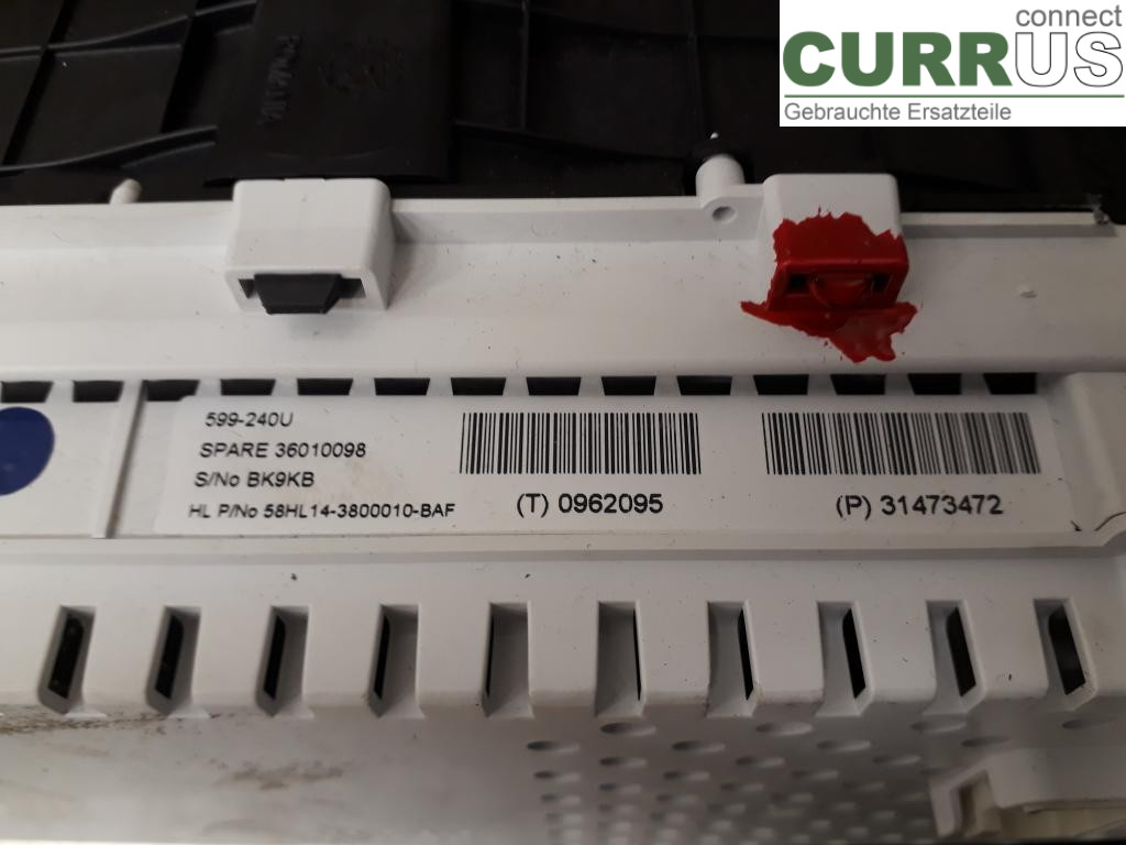 VOLVO V40  12-19 Instrument cluster / comb 36010098 D4204T8