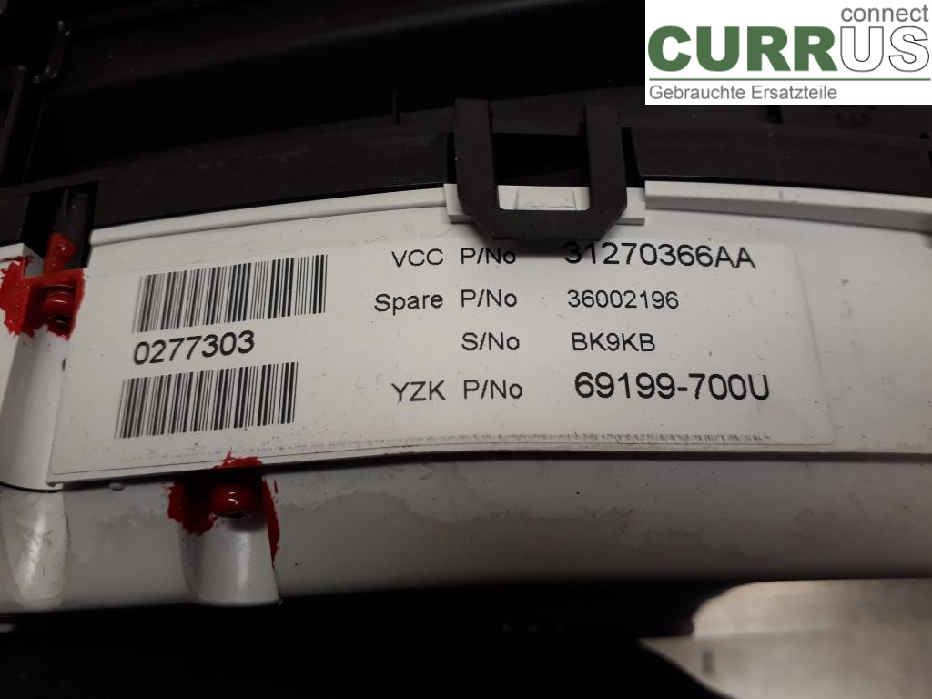 VOLVO XC60  09-13 Instrument cluster / comb 36002491 B6304T2