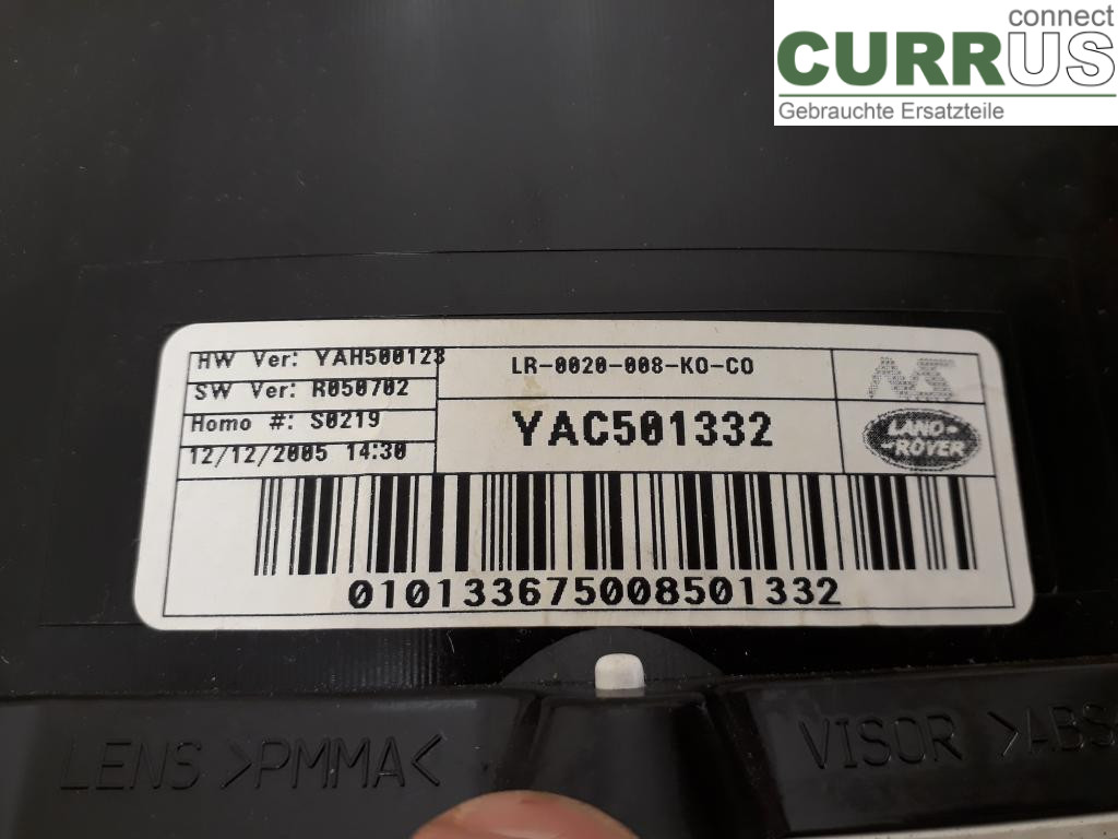 LAND ROVER R.ROV. SPORT 05-09 Instrumentenkombination YAC501353PVJ 428PS