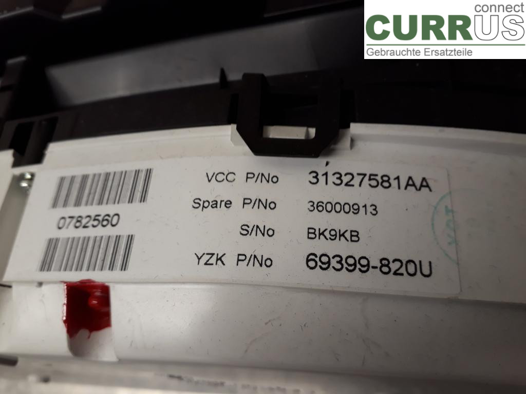 VOLVO V60  11-13 Instrumentenkombination 36001834 D5204T3