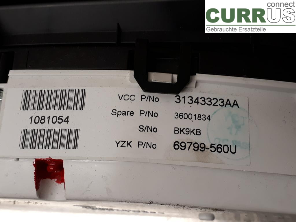 VOLVO V60  11-13 Instrumentenkombination 36001834 D5204T3