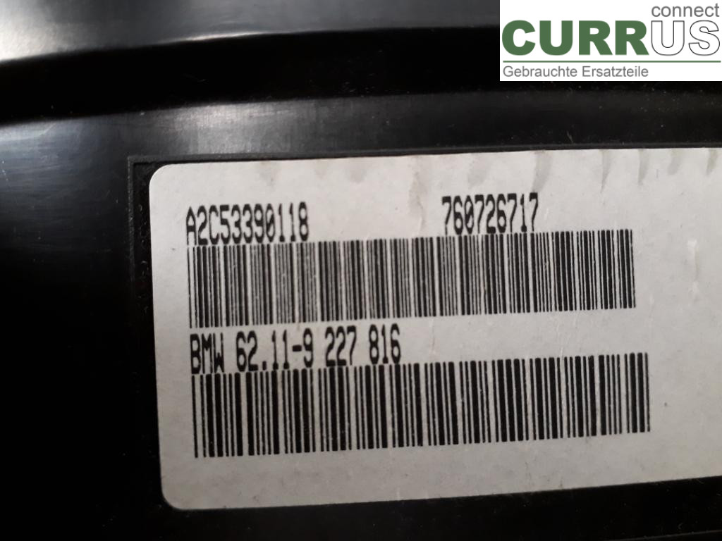 BMW X6 E71/E72   08-14 Instrumentenkombination 62109236847 S63-B44A