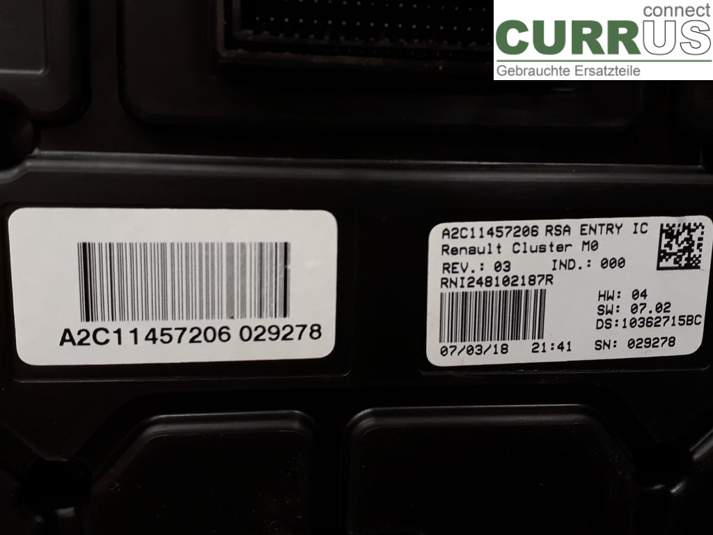 DACIA DUSTER  18- Instrumentenkombination 248091014R H5FF408