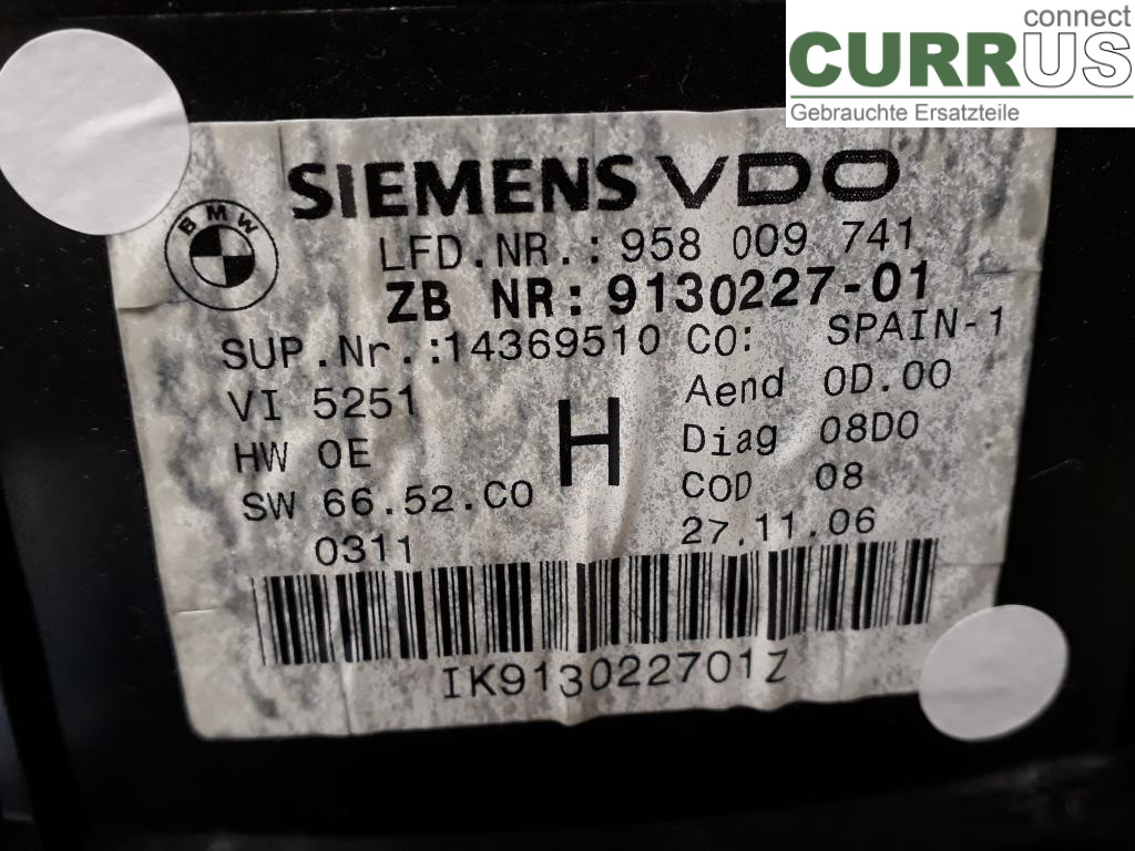 BMW 3 E92/93 Cou/CAB 05-14 Instrumentenkombination 62109316131 N52-B25A