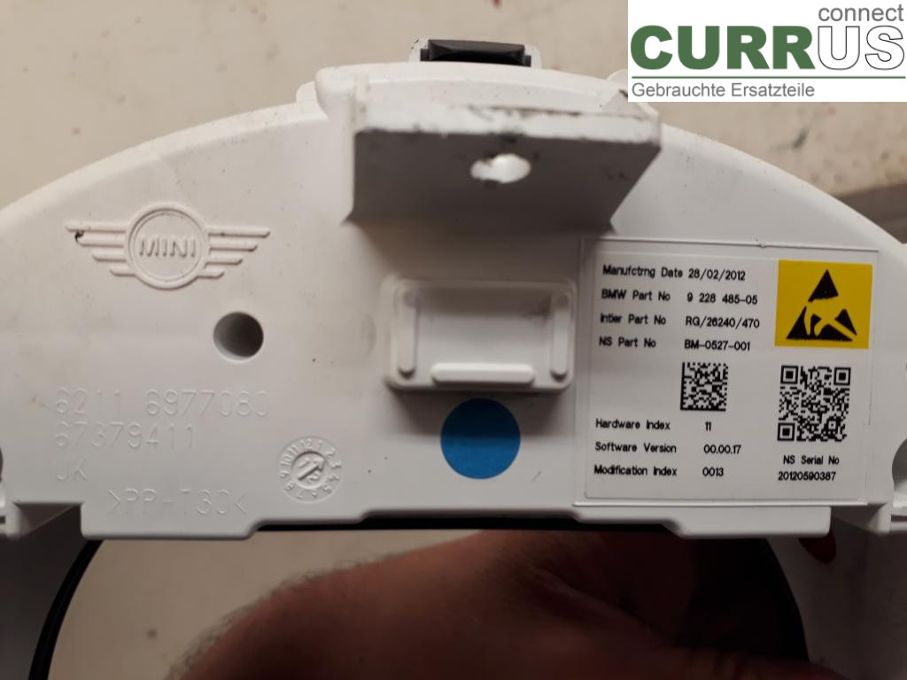 MINI COUPE R56        05-14 Instrumentkam 62109306249 N47-C20A