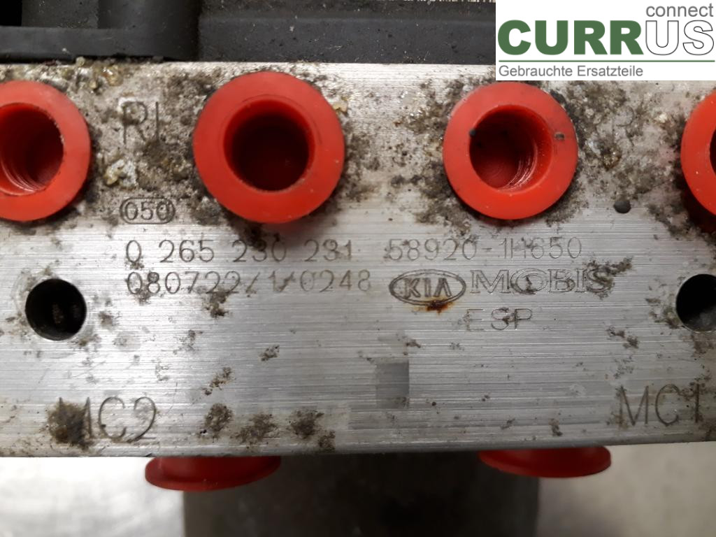 KIA CEE´D   06-12 Hydrauliczna jednostka ABS 589201H6B0 G4FC
