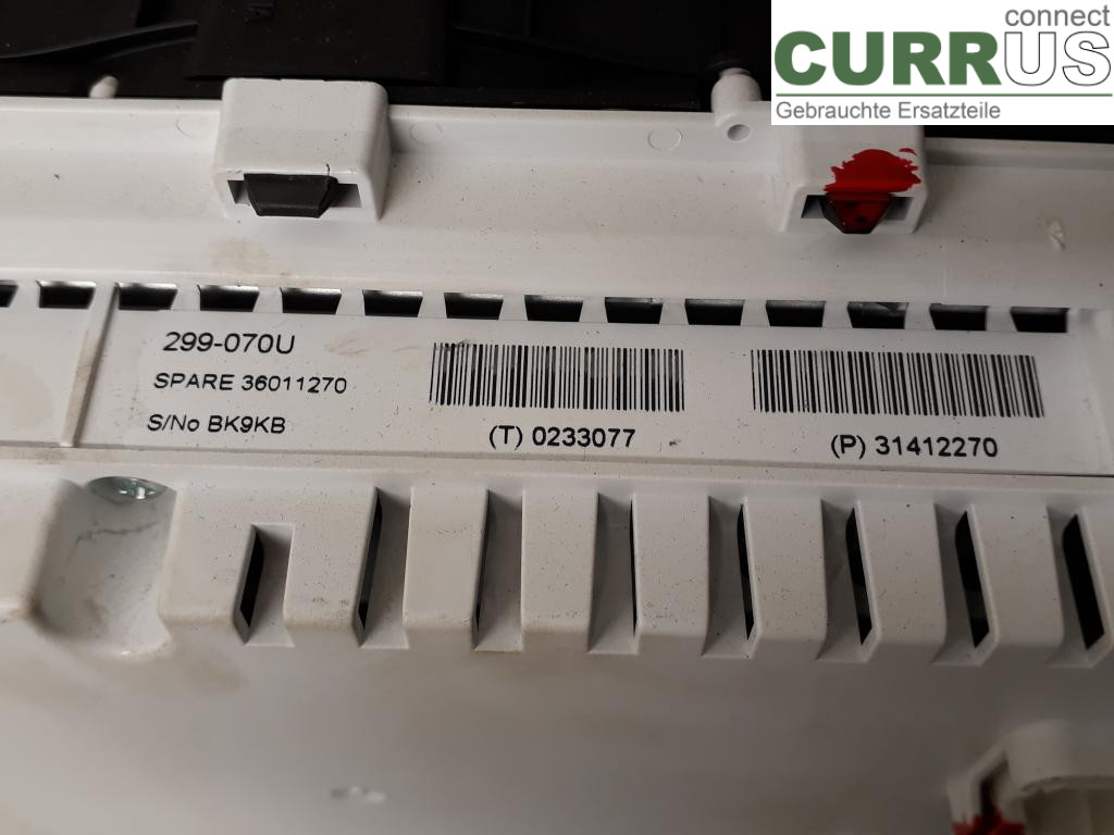 VOLVO V40  12-19 Instrument cluster / comb 36051282 D4162T