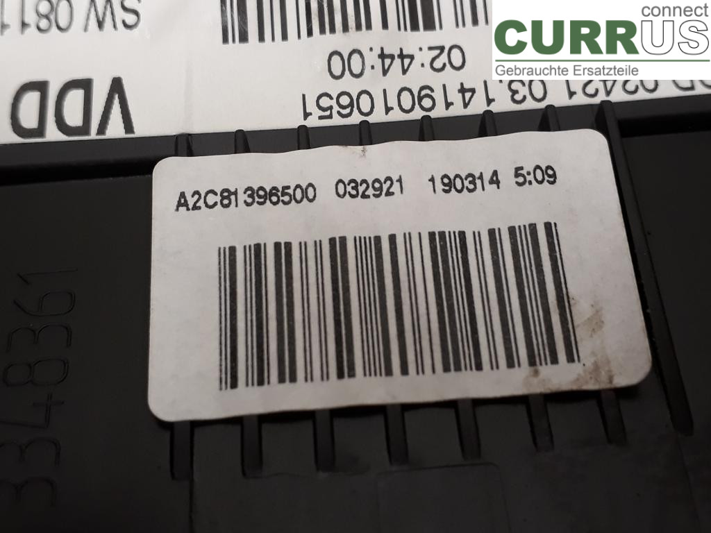 VW CADDY  11-15 Instrument cluster / comb 2K0920876AX CAYE