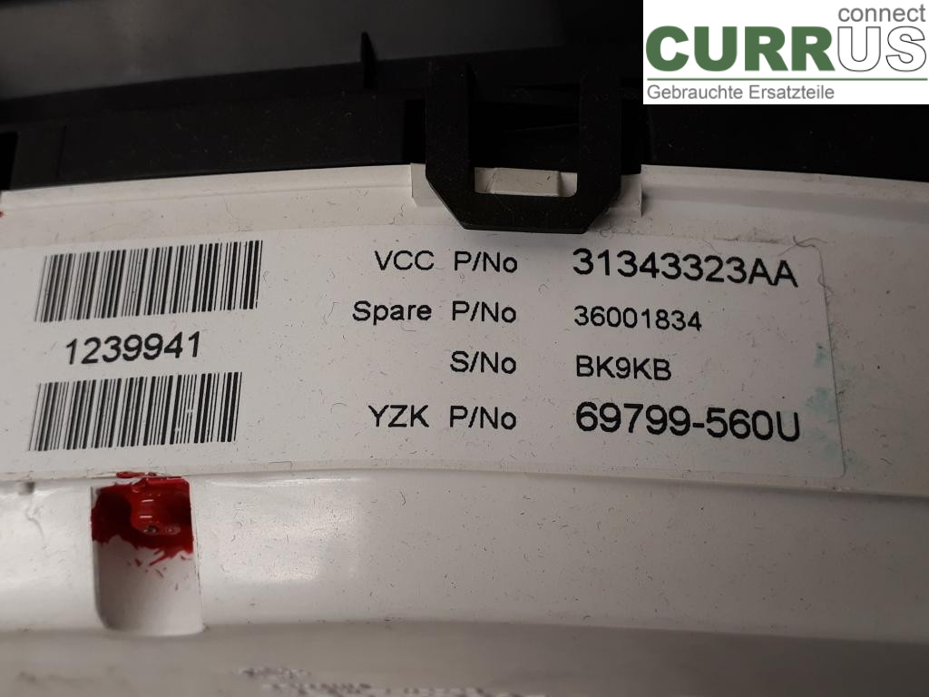 VOLVO V60  11-13 Instrument cluster / comb 36001834 D5204T3