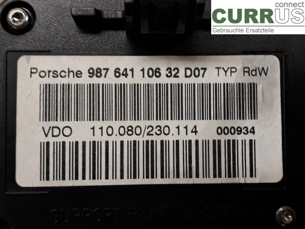 PORSCHE CAYMAN 96- Instrument cluster / comb 98764110632 M97.20