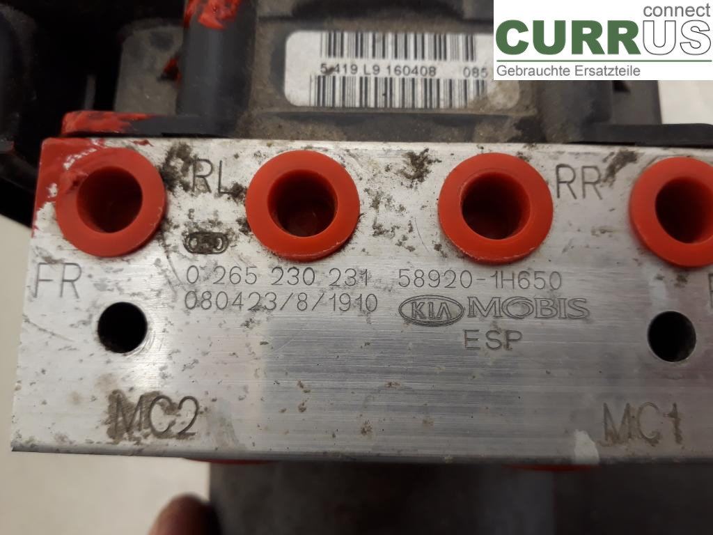 KIA CEE´D   06-12 Hydrauliczna jednostka ABS 589201H6B0 D4FB-L