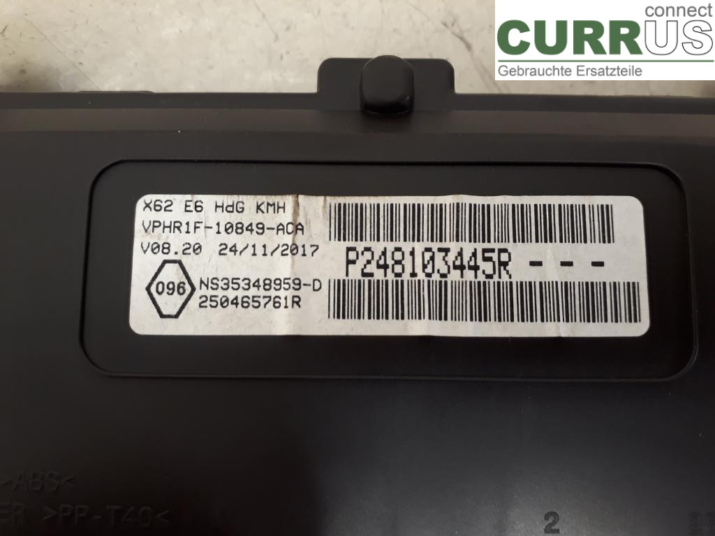 RENAULT MASTER III  15-20 Instrument cluster / comb 248101030R M9T-706
