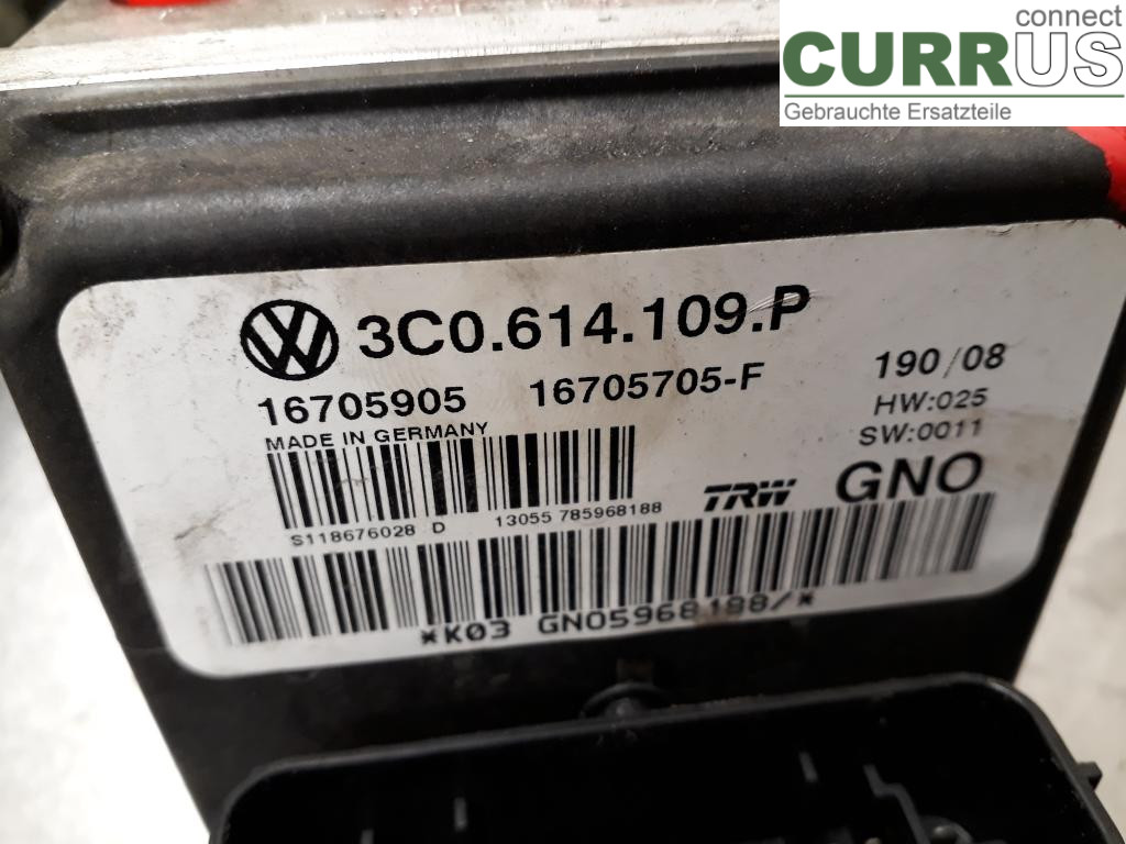 VW PASSAT      05-10 ABS Hydraulic unit 3C0614109AF CBAB