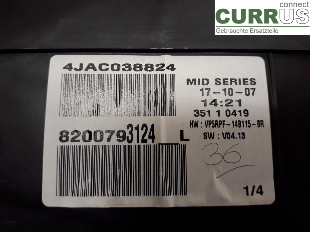 RENAULT MÉGANE II  06-08 Instrumentpanel / kombiinstrument 8200793124 K4M-856