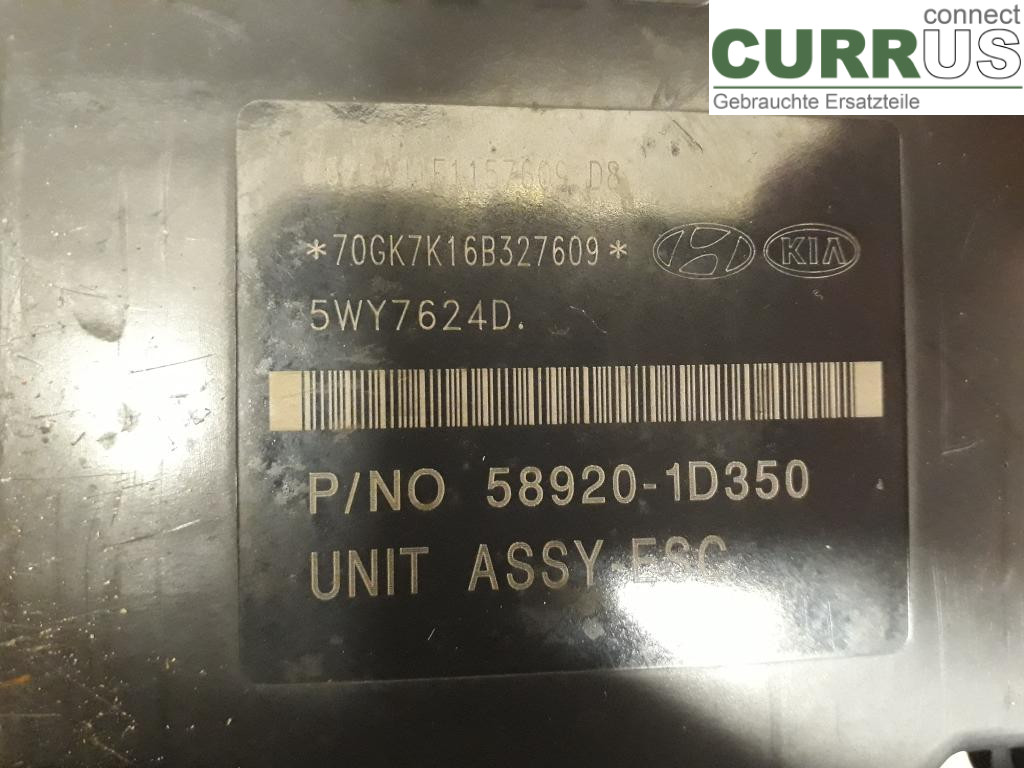 KIA CARENS II   07-12 ABS Hydraulic unit 589201D350 D4EA