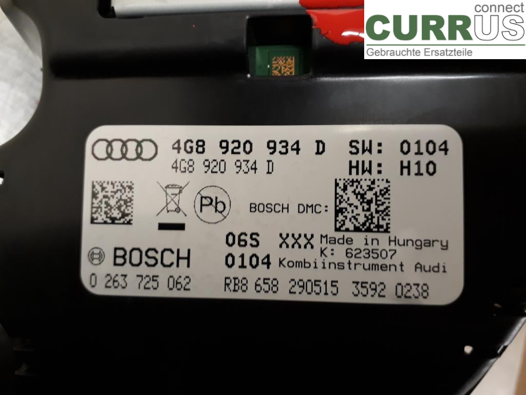 AUDI A6/S6 4G   11-18 Instrument cluster / comb 4G8920934D CNHA