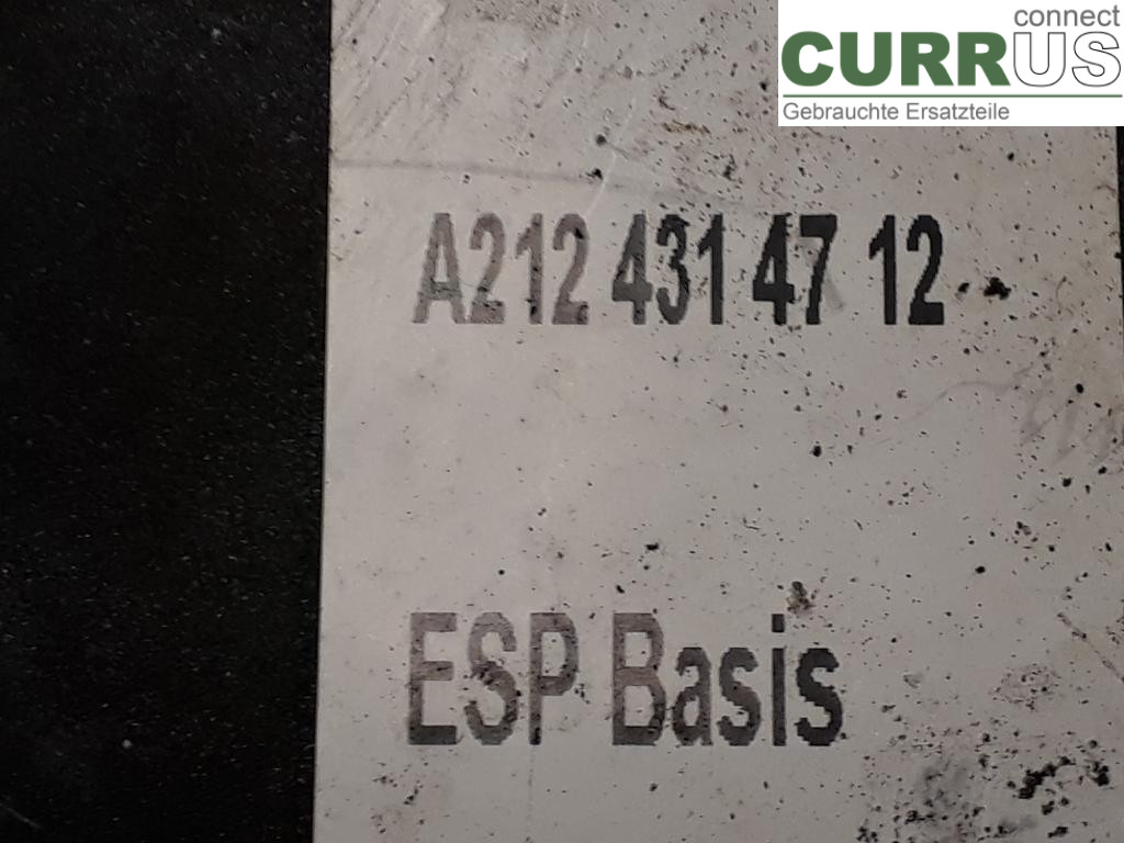 MB E-KLASS (W212) 09-16 Hydrauliczna jednostka ABS A2124314812 M271.860