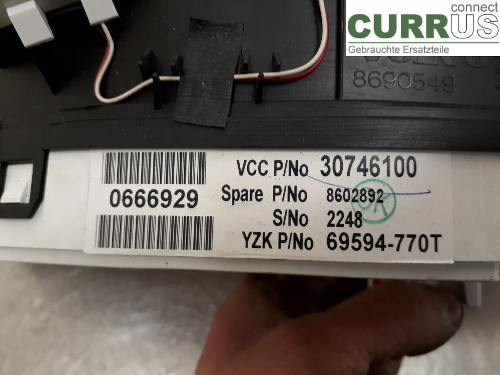 VOLVO S60      05-10 Instrument cluster / comb 36050550 B5244S2