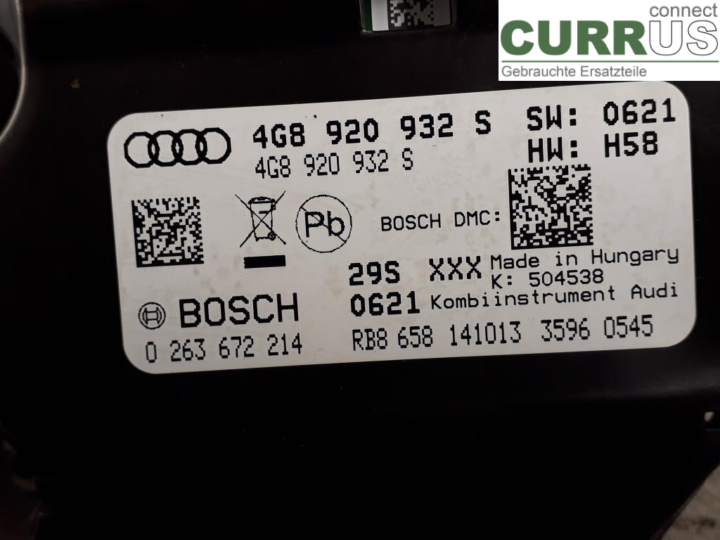 AUDI A6/S6 4G   11-18 Instrumentkam 4G8920932SX CGLC