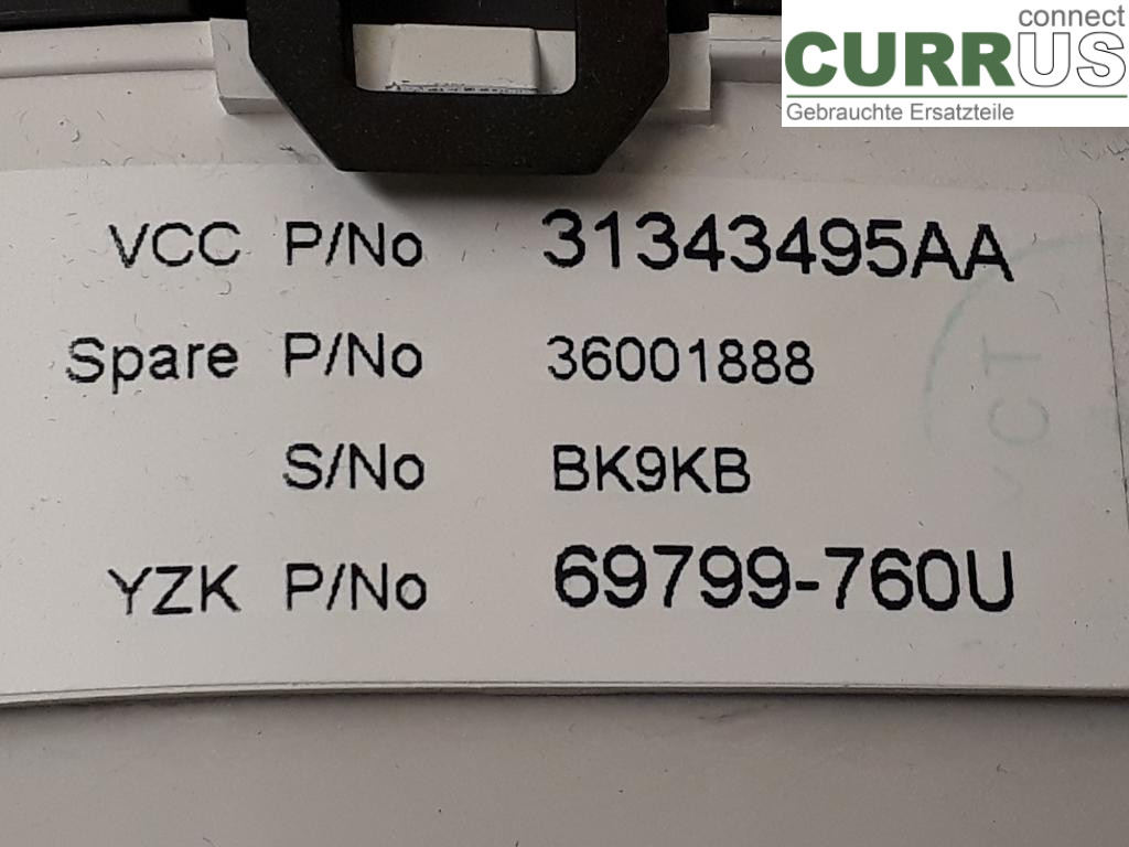 VOLVO V60  11-13 Instrumentkam 36001888 D4162T