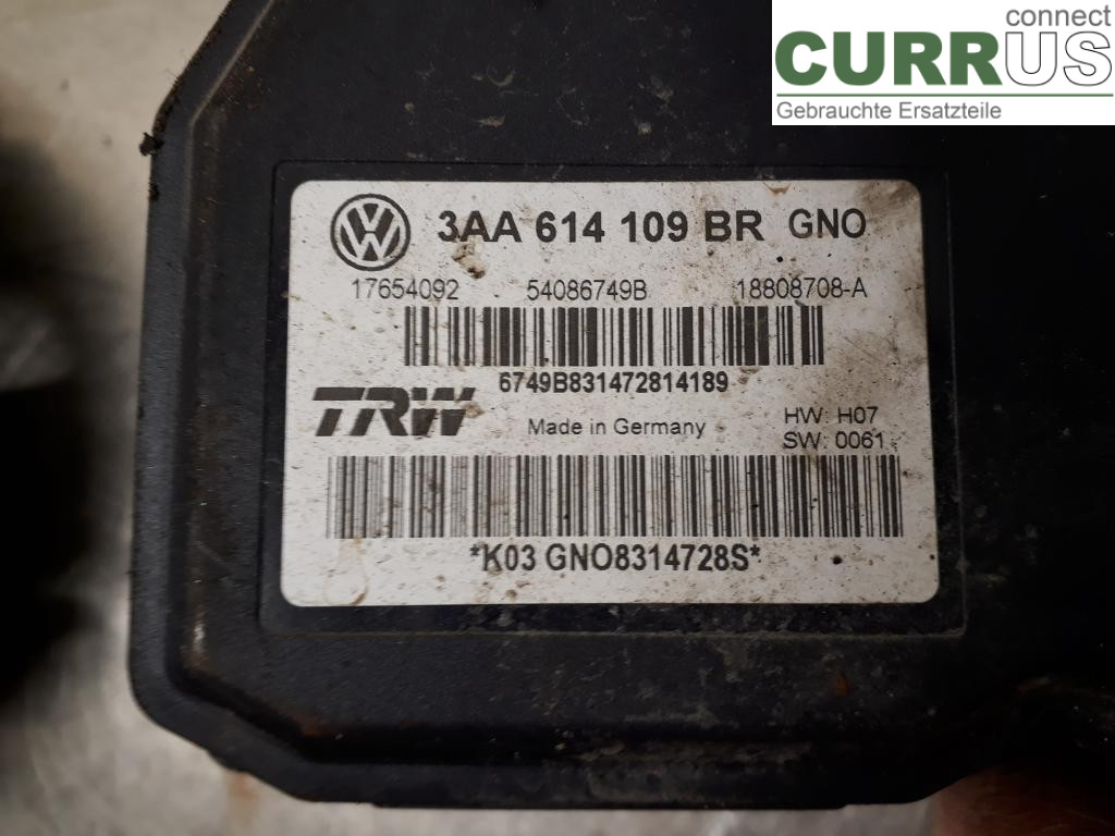 VW PASSAT  11-14 ABS Hydraulic unit 3AA614109BR CFGC