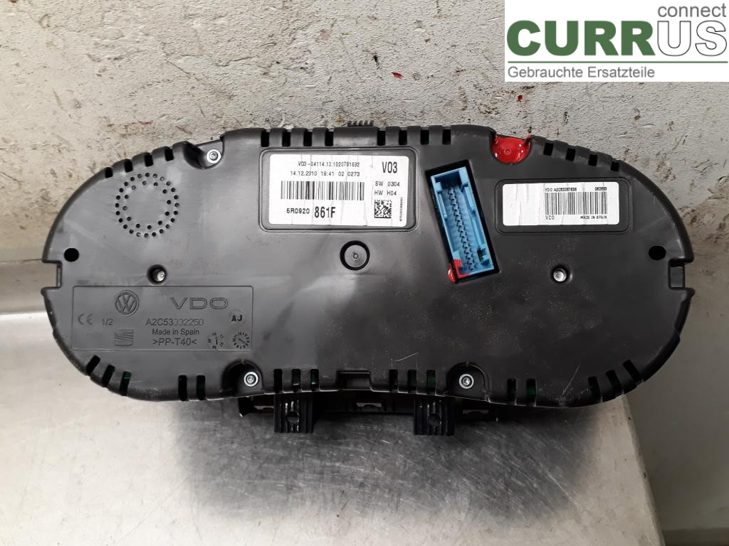 VW POLO       10-17 Instrument cluster / comb 6R0920861FX CAYB