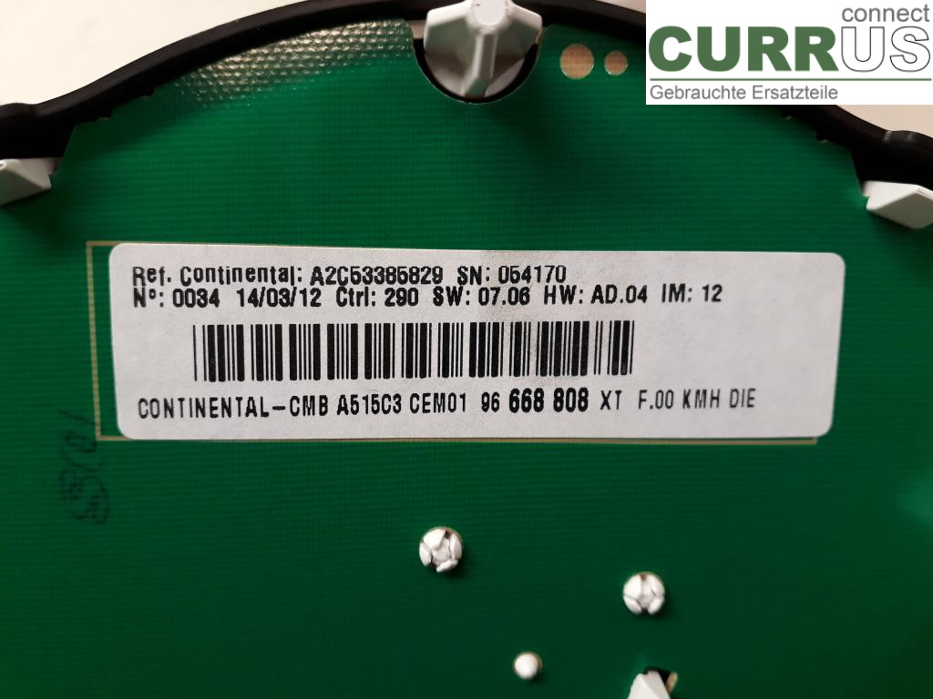 CITROEN DS3 Instrumentkam 98041359XT 9HR
